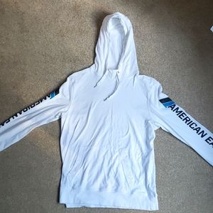 Medium white American Eagle hoodie